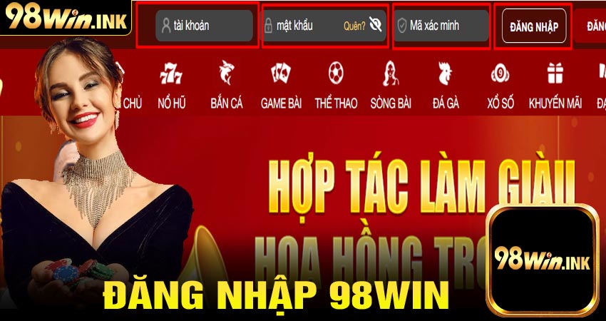 đăng nhập 98win