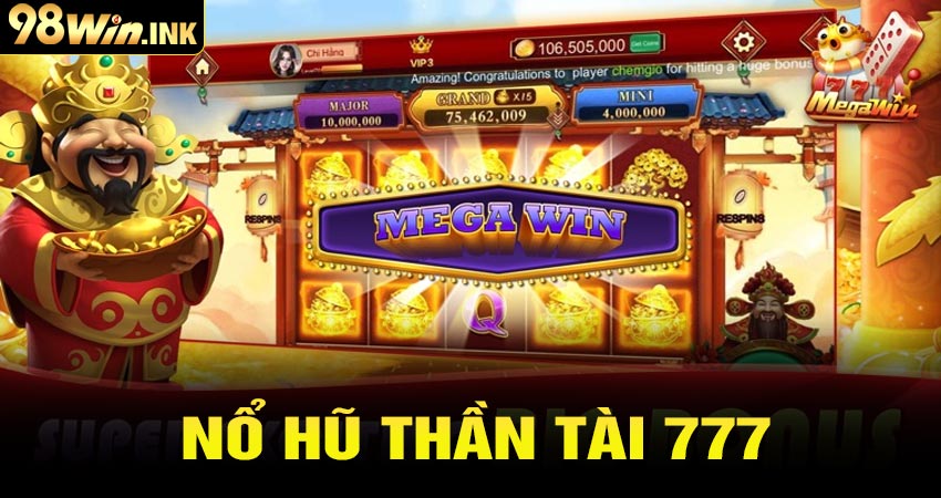 nổ hũ thần tài 777